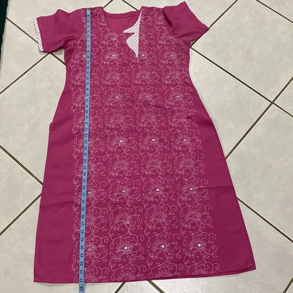 Pink Indian 3 Piece Salwar Kameez/ Punjabi - Picture 8 of 13